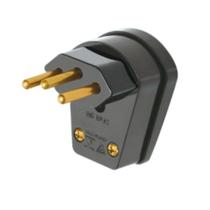 Plugue Macho 3 Pinos Fame 10A Grande Lateral 90 Preto Plugue Macho 3 Pinos Fame 10A Grande Lateral 90 Preto