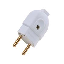 Plugue Macho Branco 2P de 20 Ampères e 250 Volts - 57402104 - TRAMONTINA Plugue Macho Branco 2P de 20 Ampères e 250 Volts - 57402104 - TRAMONTINA