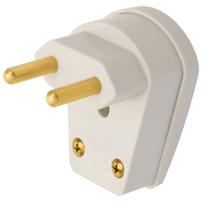 Plugue Macho Fame 2 Pinos 20A Lateral Cinza