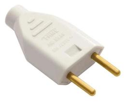 Plugue Macho Fame 2P 10A 250V Cinza