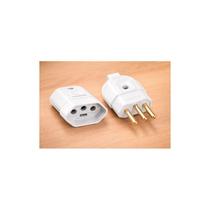 Plugue Macho + Fêmea 2p+t 20a 250v Cores Sortidas Um Jogo 250v