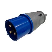 Plugue Macho Industrial 16a 2p+t 220/240vca Soprano Ip44 6h