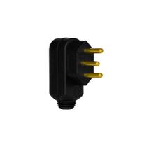 Plugue Macho Pial Legrand 90º 2P+T 10A 250V Preto 615911 Plugue Macho Pial Legrand 90º 2P+T 10A 250V Preto 615911