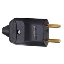 Plugue Macho Prensa Cabo 2P 20A Preto 250V MarGirius PLD2-2 Plugue Macho Prensa Cabo 2P 20A Preto 250V MarGirius PLD2-2