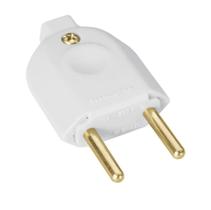 Plugue Macho Reto 2p 10a/250v Branco- Tramontina