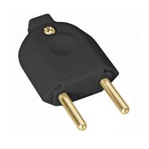 Plugue Macho Reto 2p 10a/250v Preto - Tramontina Plugue Macho Reto 2p 10a/250v Preto - Tramontina