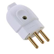 Plugue Macho Reto Branco 2p+t 20a 250v - Tramontina