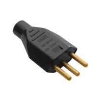 Plugue Macho Tomada 3P Cabo 250v 10a Preto Fame