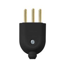 Plugue Macho Tomada 3P Cabo 250v 20a Preto - Pezzi