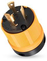Plugue MECMO L5-30P 30A 125V com Trava Giratória para Gerador Plugue MECMO L5-30P 30A 125V com Trava Giratória para Gerador
