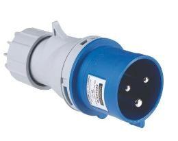 Plugue Móvel 2P T 220V/32A/6H - Azul - REF: 56255/035 -TRAMONTINA