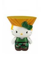 Plugue móvel Charm Toy Zany Street Fighter X Sanrio Guile Plugue móvel Charm Toy Zany Street Fighter X Sanrio Guile