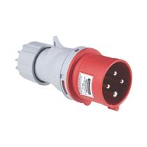 Plugue Movel Industrial 3P+T 32A 380-415V 6H Vermelha IP44 56255038 Tramontina