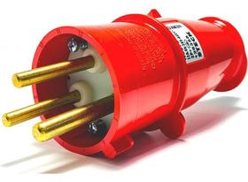 Plugue Newkon 2p+t 32a 380/440v 9h Ip44 Steck