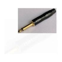 Plugue P10 Profissional Mono Preto Banhado A Ouro Hj153 Hjh