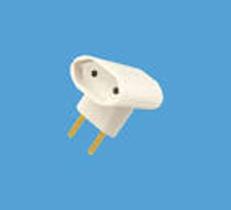 Plugue pad 2p 2 saidas 10a250v cinza sobrepor 2505 fame Plugue pad 2p 2 saidas 10a250v cinza sobrepor 2505 fame