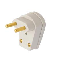 Plugue Pad Fame 2P Saída Lateral 20A/250V Cinza Sobrepor