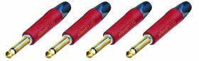 Plugue Phone usbargainsound NP2X-AU-SILENT 1/4" Dourado Kit com 4 Unidades
