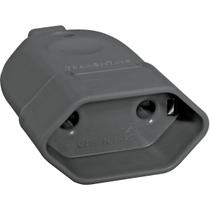 Plugue pino femea 2p 10a 250v preto tramontina Plugue pino femea 2p 10a 250v preto tramontina