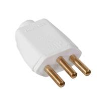 Plugue Retangular 2p+t 10A/250V Mec-Tronic