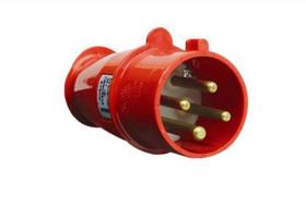 Plugue Steck Industrial Newkon 3P+T 32A 380/440V N-4276 Vermelho 6H