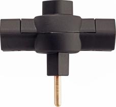 Plugue T 2P 10 A 250 V Preto Tramontina 57400072 Plugue T 2P 10 A 250 V Preto Tramontina 57400072