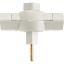 Plugue T 2P 10 A 250 V Tramontina Cinza