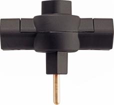 Plugue T 2P 10 A 250 V Tramontina Preto Plugue T 2P 10 A 250 V Tramontina Preto