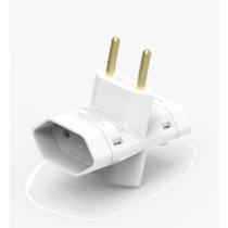 Plugue T 2P 10A Branco Enerbras