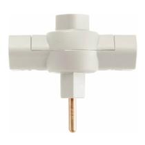 Plugue T Cinza 2P de 10 Ampères e 250 Volts - 57400/170 - TRAMONTINA Plugue T Cinza 2P de 10 Ampères e 250 Volts - 57400/170 - TRAMONTINA