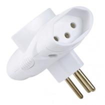 Plugue T Tramontina Branco 2P+T 10A 250V 1 Unidade Plugue T Tramontina Branco 2P+T 10A 250V 1 Unidade