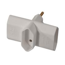 Plugue te 3 saidas novo padrao 2 pinos br-mec tronic