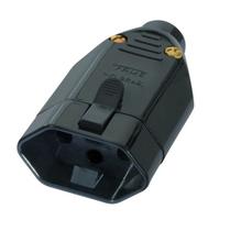 Plugue Tomada Fêmea 2p+t 10a Preto - Fame Plugue Tomada Fêmea 2p+t 10a Preto - Fame