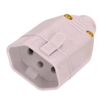 Plugue Tomada Fêmea 2p+t 20a Cinza - Fame Plugue Tomada Fêmea 2p+t 20a Cinza - Fame