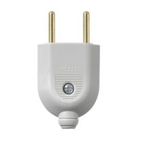 Plugue Tomada Macho 2 Pinos 10A Branco Pezzi