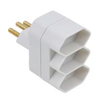Plugue Tomadas Elétricas Adaptador T Benjamim 3 Saídas 20A