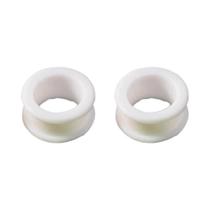 Plugues De Silicone Flexíveis Para Orelha, Expansores Ocos Para Piercing, Joias Corporais, 2 Peças