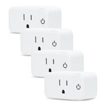 Plugues Wi-Fi inteligentes LED Lunabode, pacote com 4 unidades Alexa Google Voice Plugues Wi-Fi inteligentes LED Lunabode, pacote com 4 unidades Alexa Google Voice