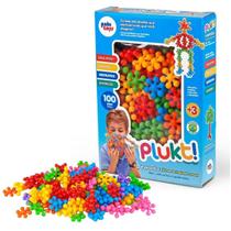 Plukt Formas de Montar Coloridas Criativo Infantil 100 Peças - Paki Toys