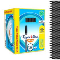 Plumas Bolígrafas Paper Mate InkJoy 100ST Punta Mediana 1.0mm Negra 100 unidades Plumas Bolígrafas Paper Mate InkJoy 100ST Punta Mediana 1.0mm Negra 100 unidades