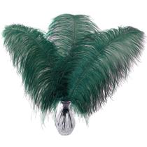 Plumas de Avestruz Larryhot Verdes de 16-18" Paquete de 10 para Manualidades y Decoración Plumas de Avestruz Larryhot Verdes de 16-18" Paquete de 10 para Manualidades y Decoración