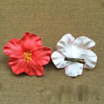 Plumeria cabeça flor jóias para mulheres doce beira-mar praia hibisco flor hairpin bandana