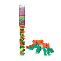 PLUS PLUS Mini Maker Tube Dinossauro Stegosaurus 70 peças, Construção de Construção de Tronco Toy , Intertravamento Mini Puzzle Blocks para Crianças