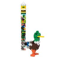 PLUS PLUS Mini Maker Tube Pato Pato-real 70 peças, Brinquedo de caule de construção de construção, Mini blocos de quebra-cabeça interligados para crianças