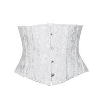 Plus Size Underbust Branco Preto Espartilho Feminino Aço Desossado Emagrecimento Cintura Shaper