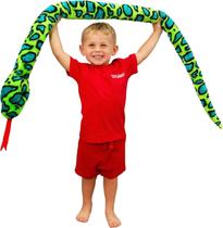 Plush Snake Toyland Giant em dois tons de 170 cm (5,5 pés) para crianças