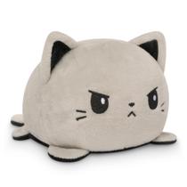 Plushie TeeTurtle, o gato reversível original, preto e cinza Plushie TeeTurtle, o gato reversível original, preto e cinza