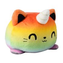Plushie TeeTurtle The Original Reversível Cat Rainbow Kittencorn + Grey Tabby Plushie TeeTurtle The Original Reversível Cat Rainbow Kittencorn + Grey Tabby