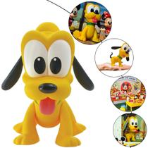 Pluto Baby Boneco Vinil Articulado Cachorro Do Mickey Disney