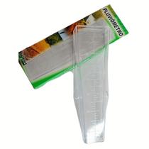 Pluviômetro 150mm Medidor De Chuva Em Cunha Transparente Simples e Prático Pluviômetro 150mm Medidor De Chuva Em Cunha Transparente Simples e Prático